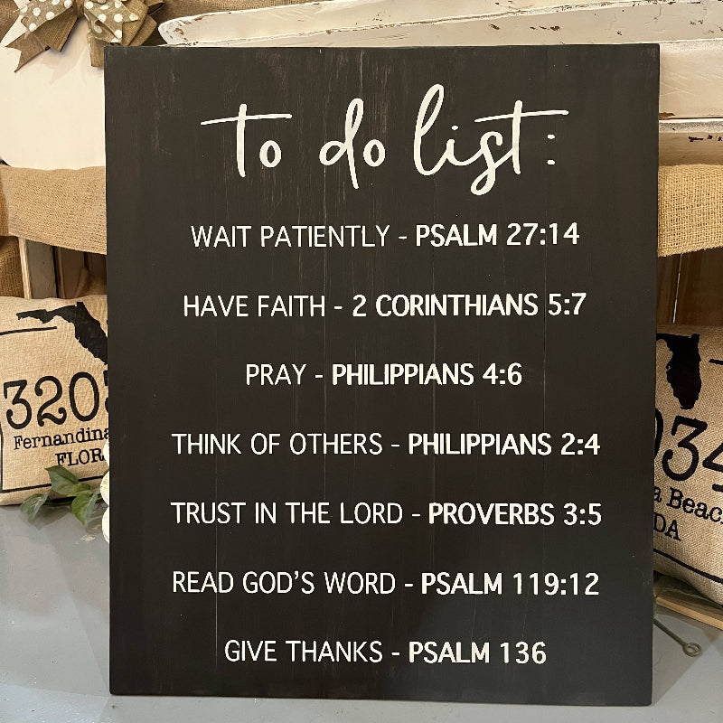 To Do List: SIGNATURE Design - Paisley Grace Makery Faith Scripture Signs for Home.  DIY Workshop. 
