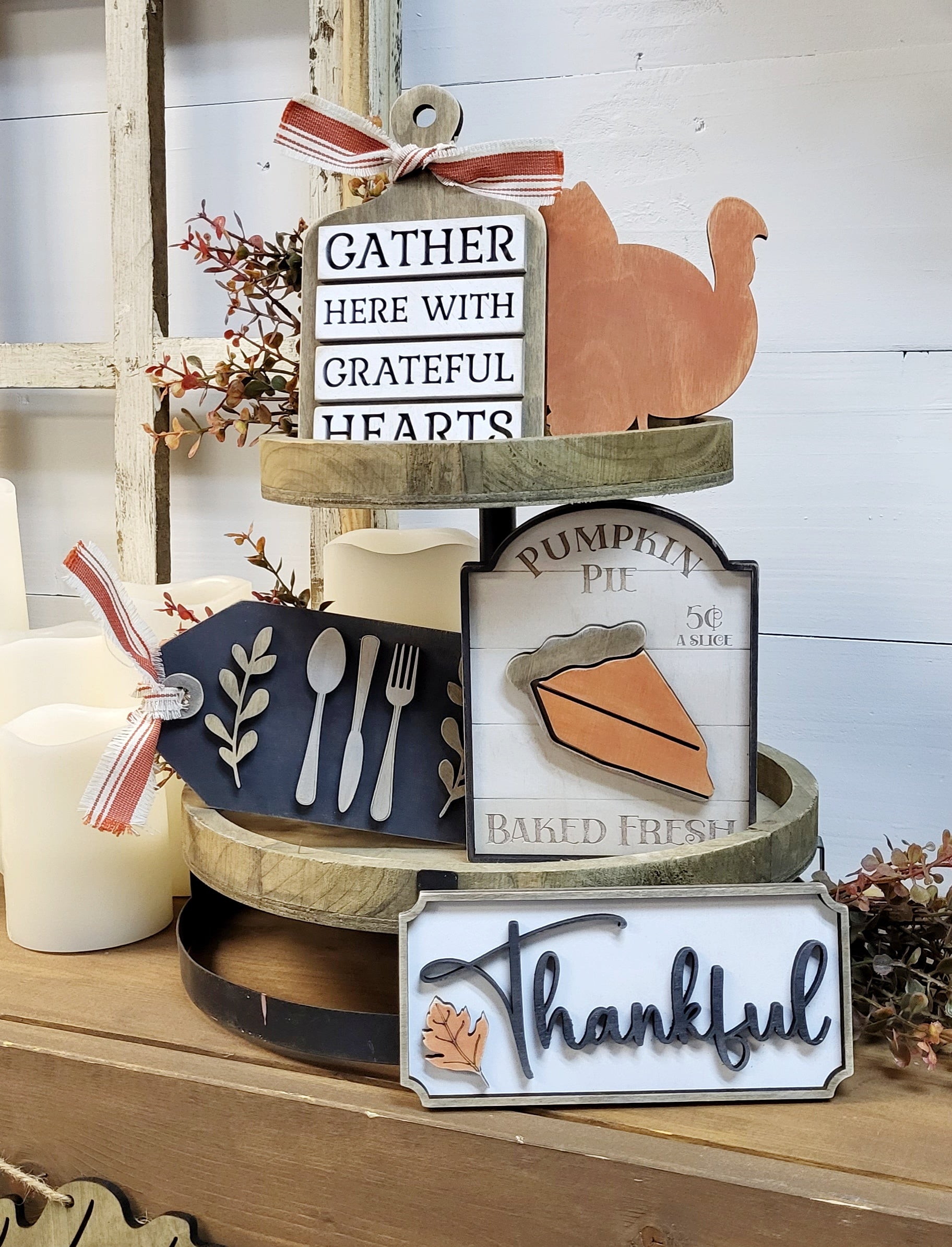 Thanksgiving Pie: Tiered Tray Collections - Paisley Grace Makery