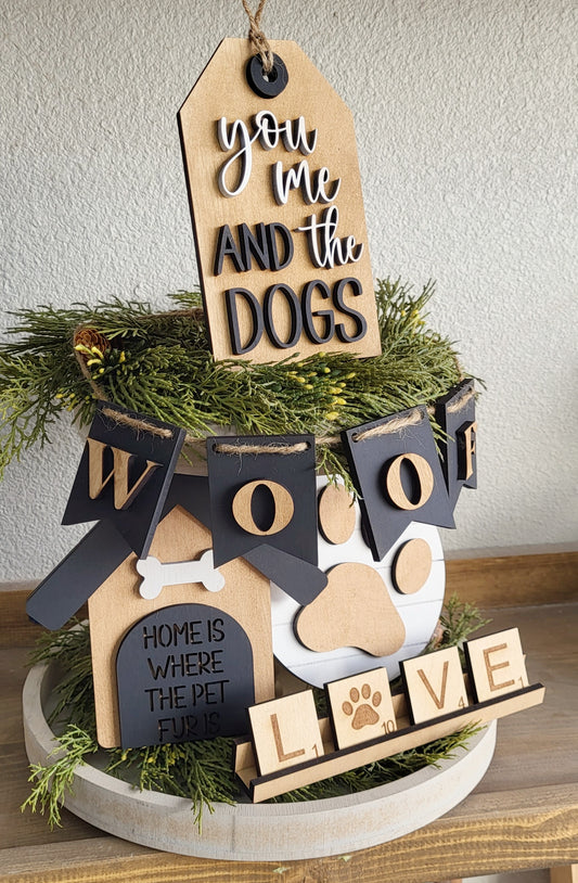 Dog Lovers Tiered Tray Collections P2365