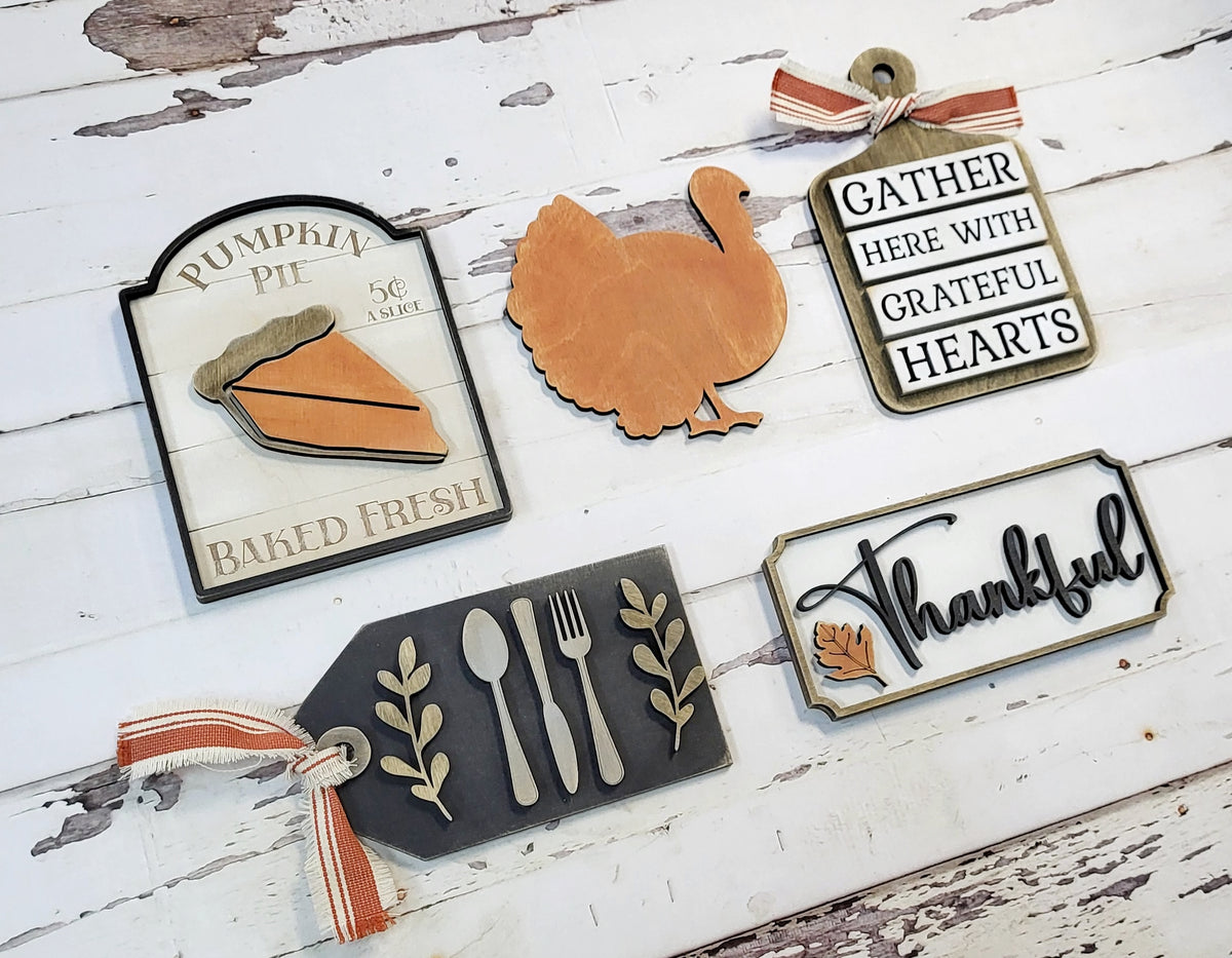 Thanksgiving Pie: Tiered Tray Collections - Paisley Grace Makery