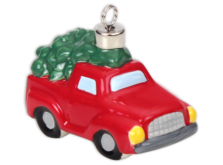 Tree in Truck Ornament: Ceramics - Paisley Grace Makery