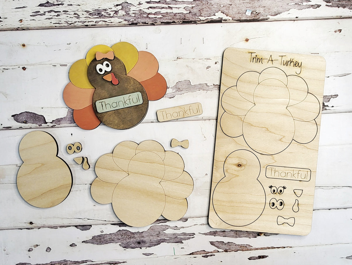 Trim A Turkey Kids Pop Out Kit - Paisley Grace Makery