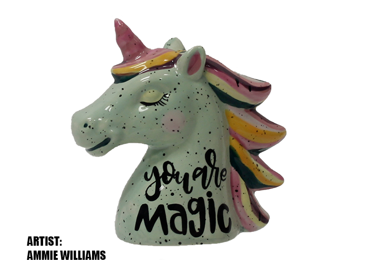 Unicorn Bank Ceramic - Paisley Grace Makery