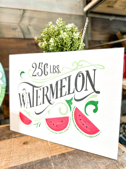 Watermelon Vintage Sign P2403 12x16 Sign