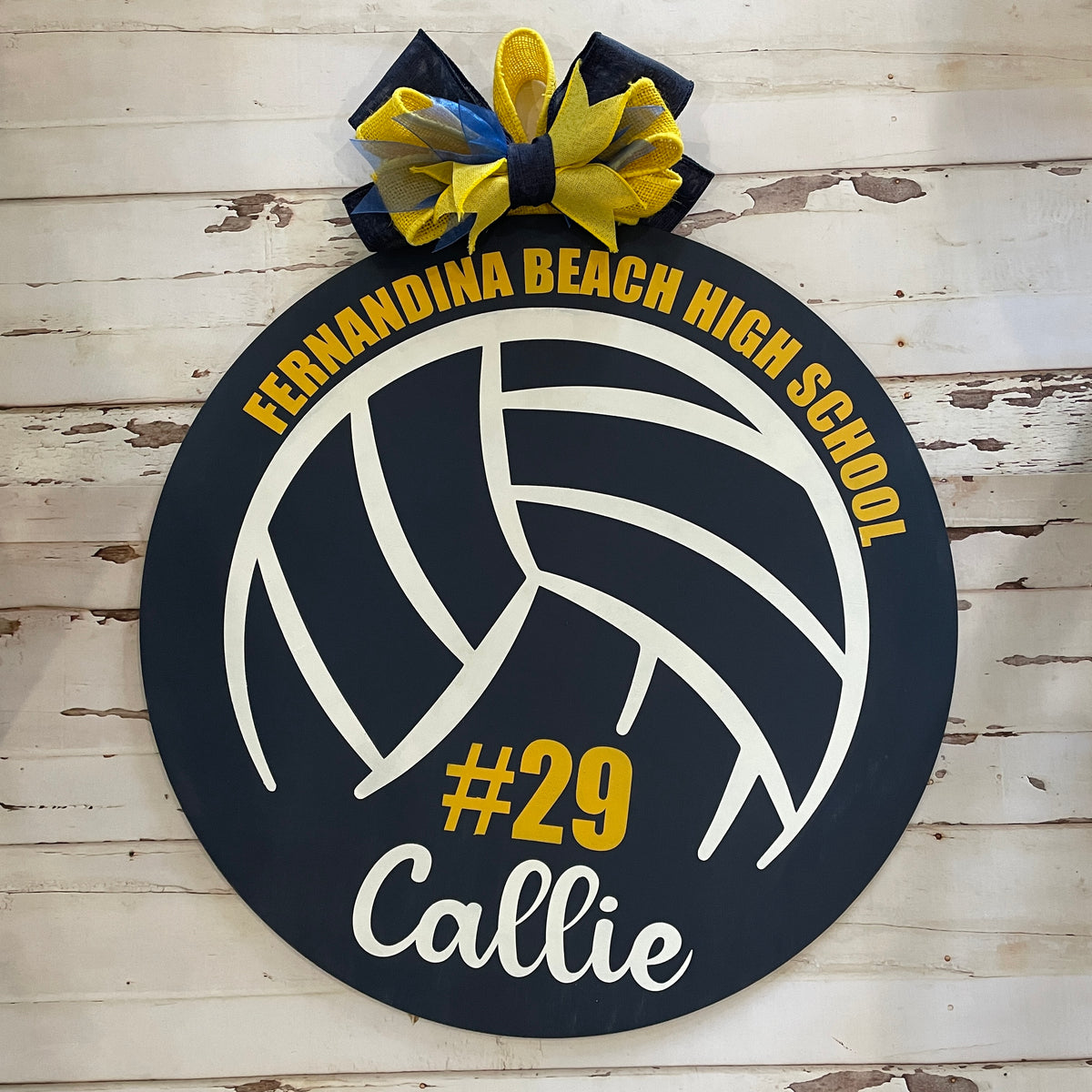 Volleyball Personalized School and Player 15" Round Design P2350
