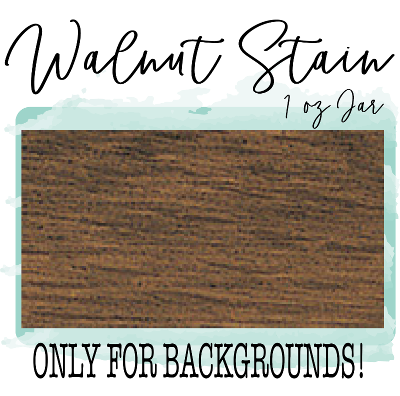 American Walnut Stain 1 oz Paint Color (Background/Distressing Only) - Paisley Grace Makery