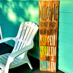 Welcome To Our Patio: Plank Design - Paisley Grace Makery