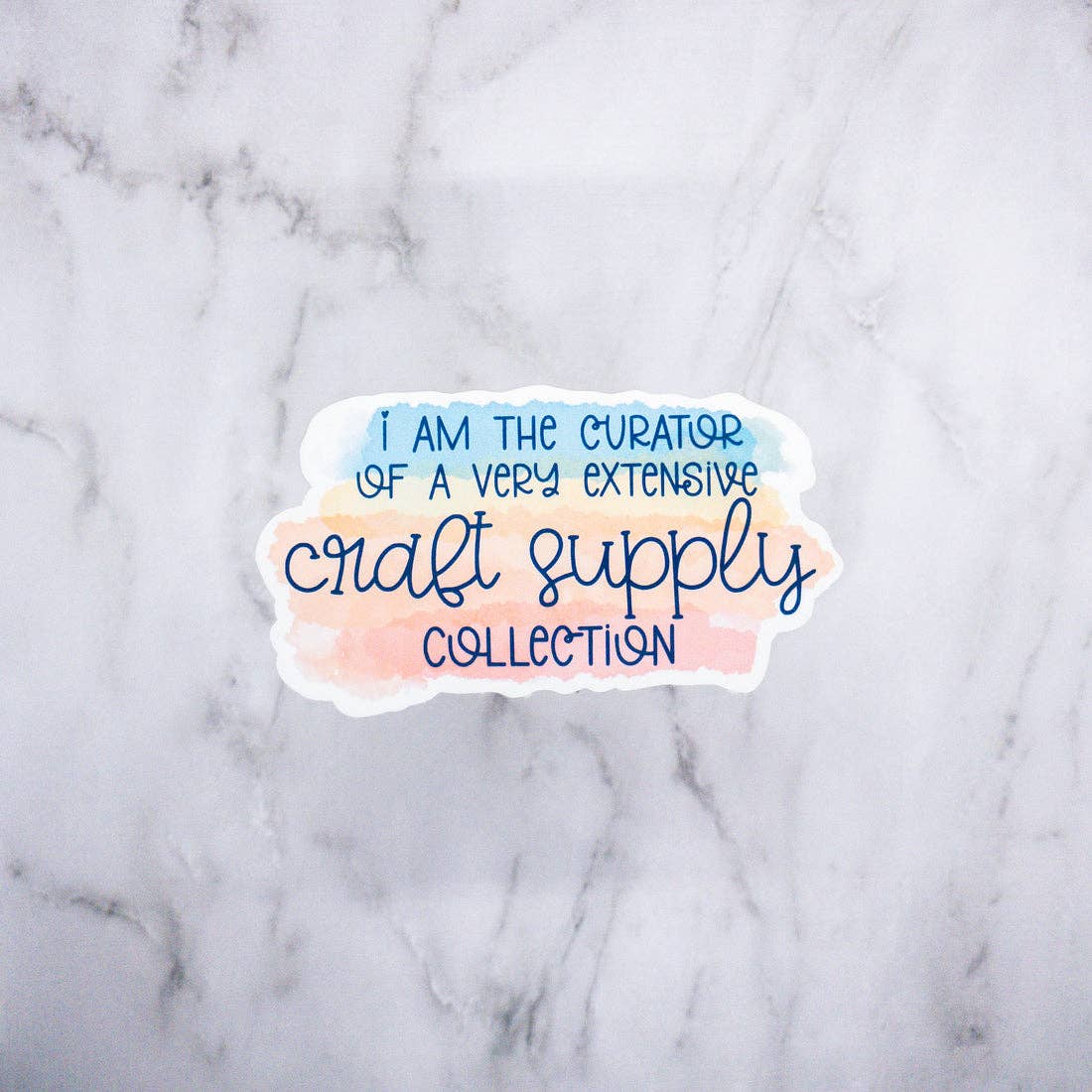 I Am The Curator Of A Very Extensive Craft Sticker - Paisley Grace Makery