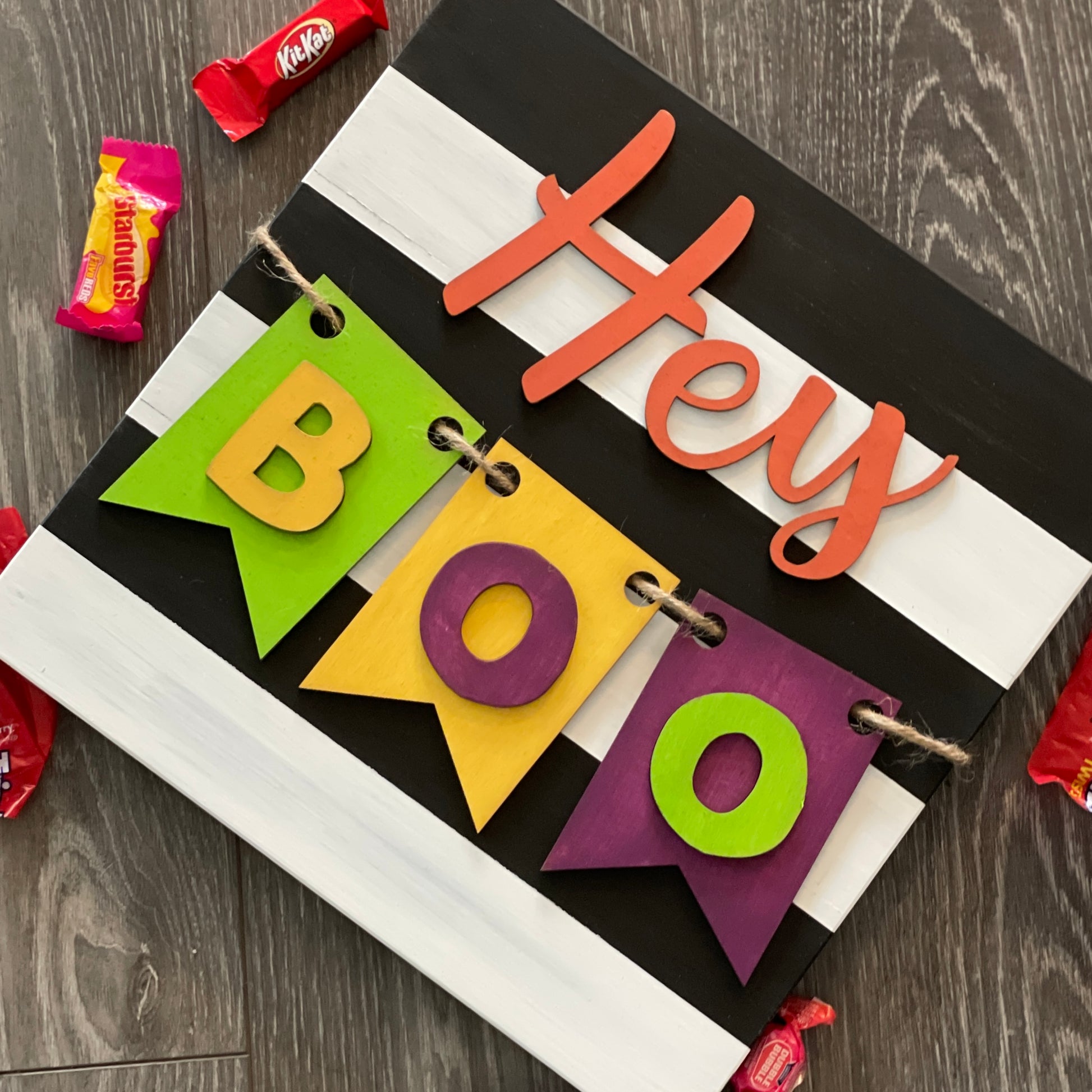 Hey Boo With 3D Elements: SQUARE DESIGN - Paisley Grace Makery