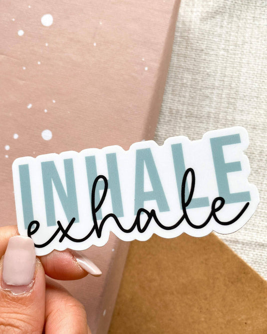 Inhale Exhale Sticker - Paisley Grace Makery
