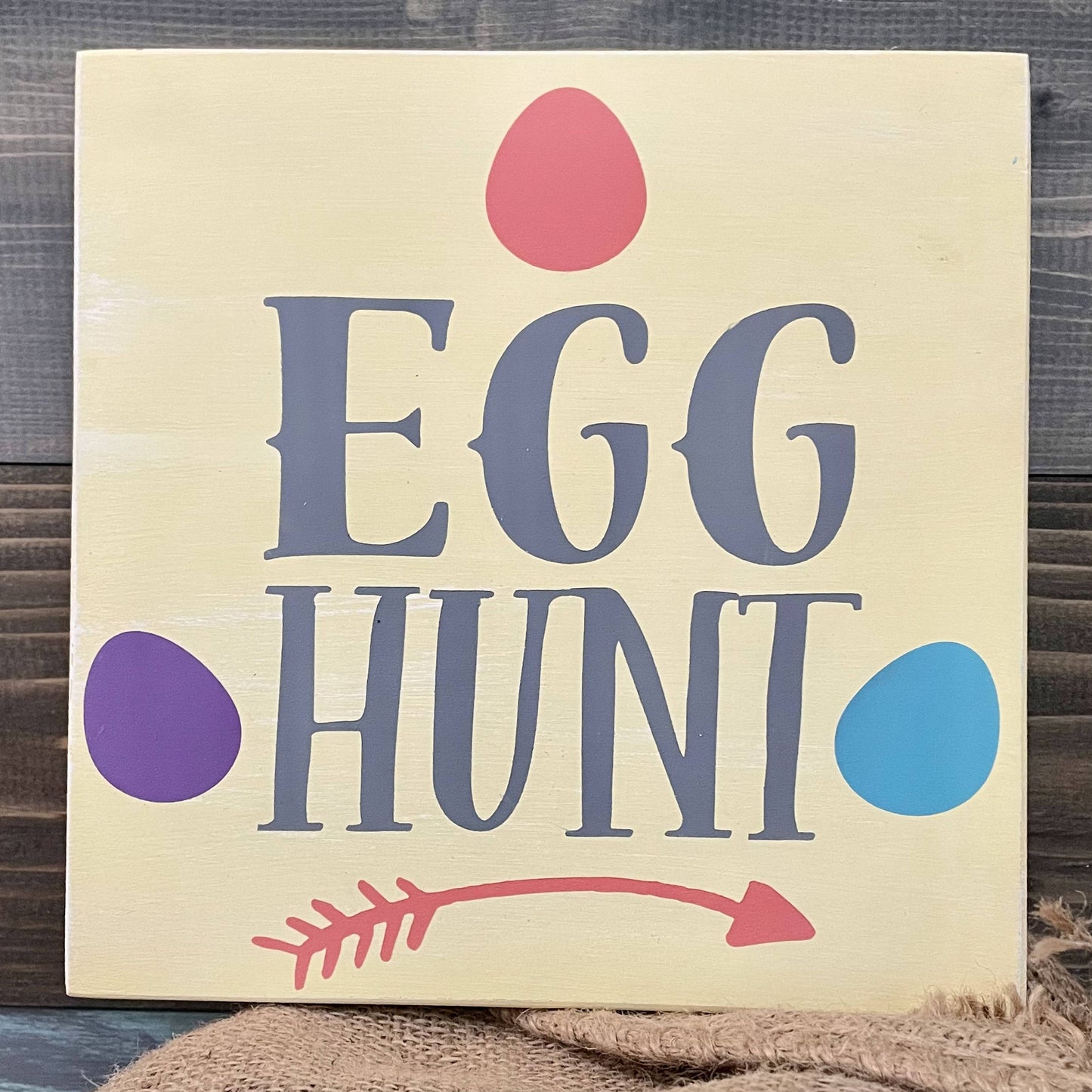 PAINTED - Egg Hunt (8X8") - Paisley Grace Makery