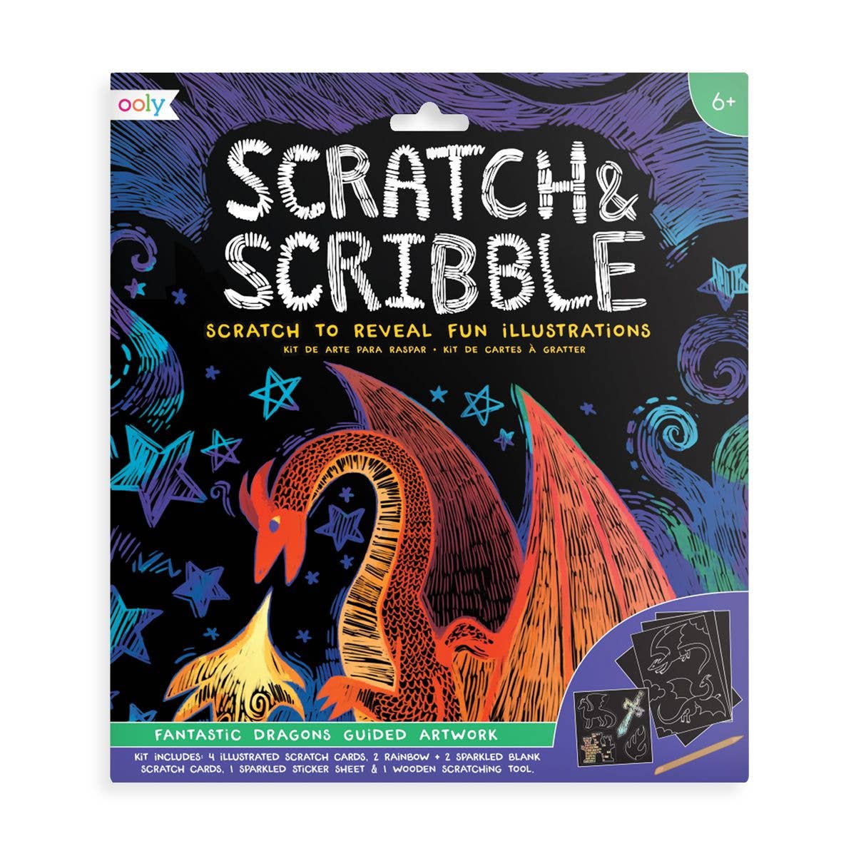Scratch & Scribble - Fantastic Dragons - Paisley Grace Makery