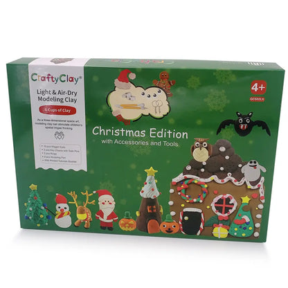 The Winter Holiday Theme Modeling Clay Craft Set