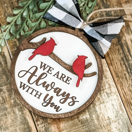 Always With You - Cardinal Ornament - Paisley Grace Makery
