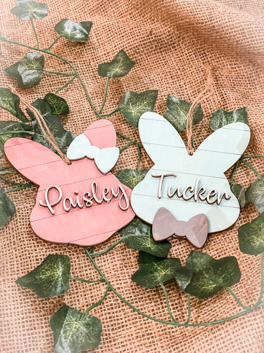 Personalized Easter Bunny Tags - Paisley Grace Makery
