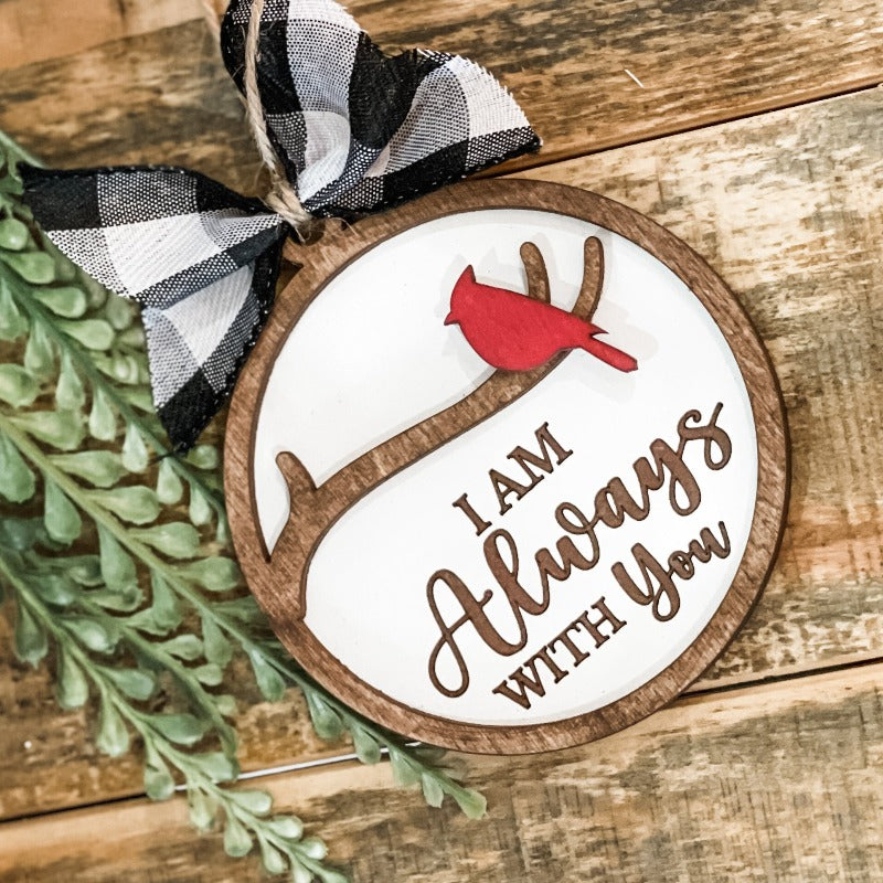 Always With You - Cardinal Ornament - Paisley Grace Makery