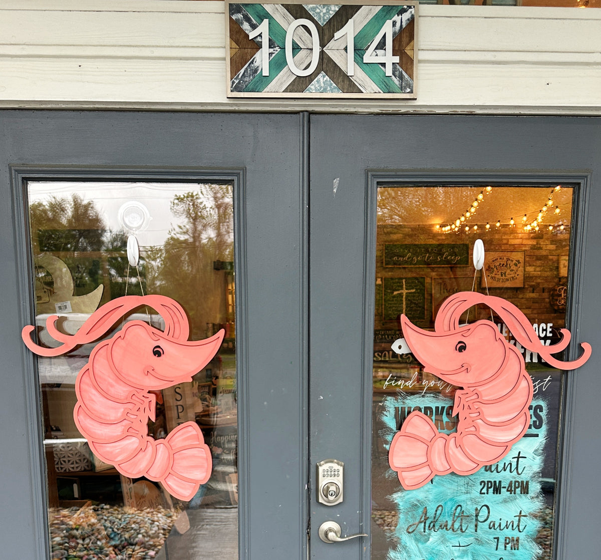 Shrimp Door Hanger P1328 DOOR HANGER DESIGN