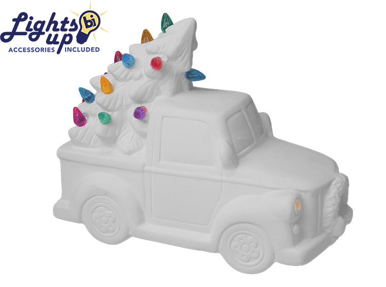 Lighted Ceramic Truck: Ceramics - Paisley Grace Makery