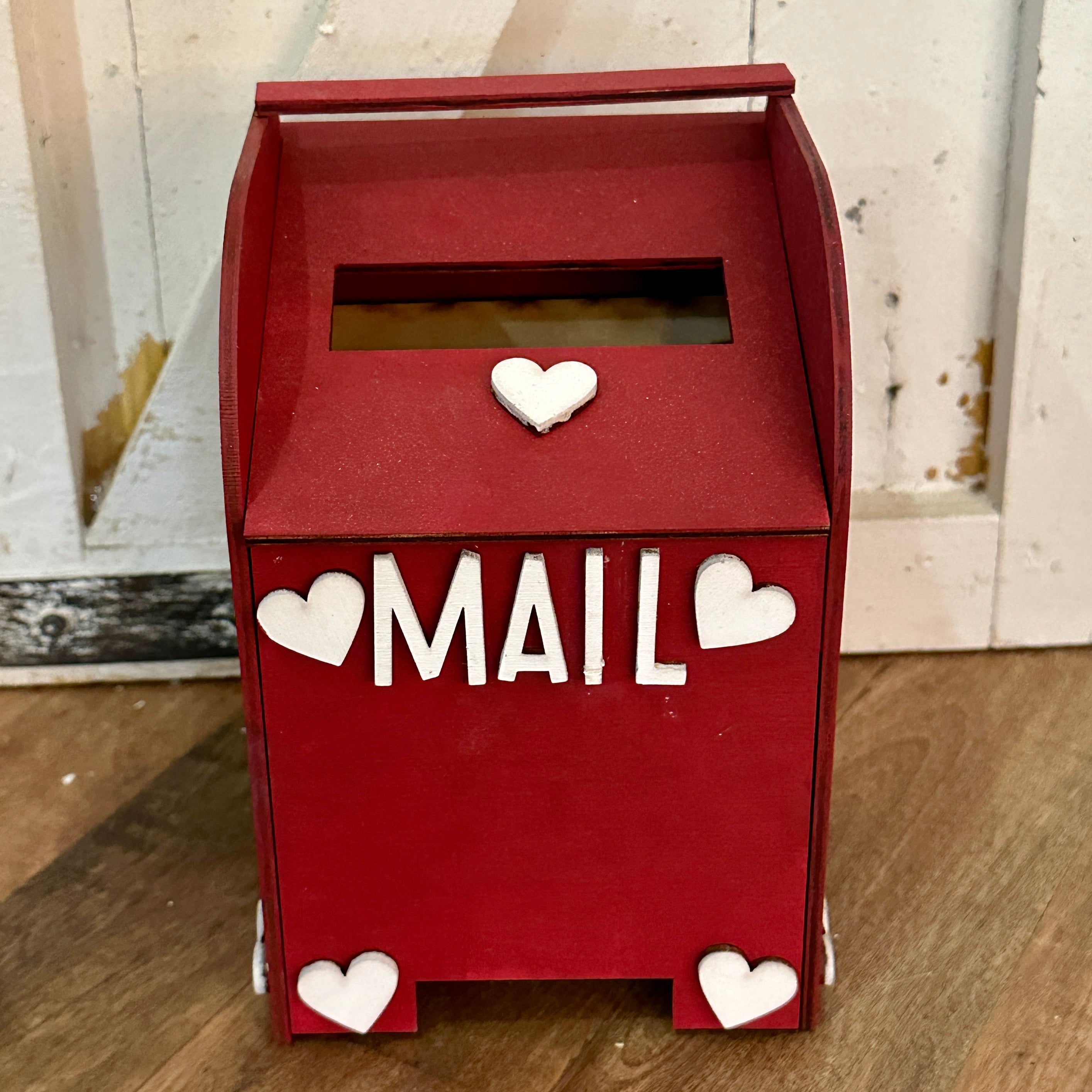 Painted 3D Valentine's Day Mailbox - Paisley Grace Makery