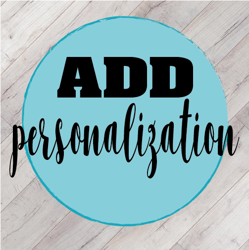 ADD PERSONALIZATION - Paisley Grace Designs