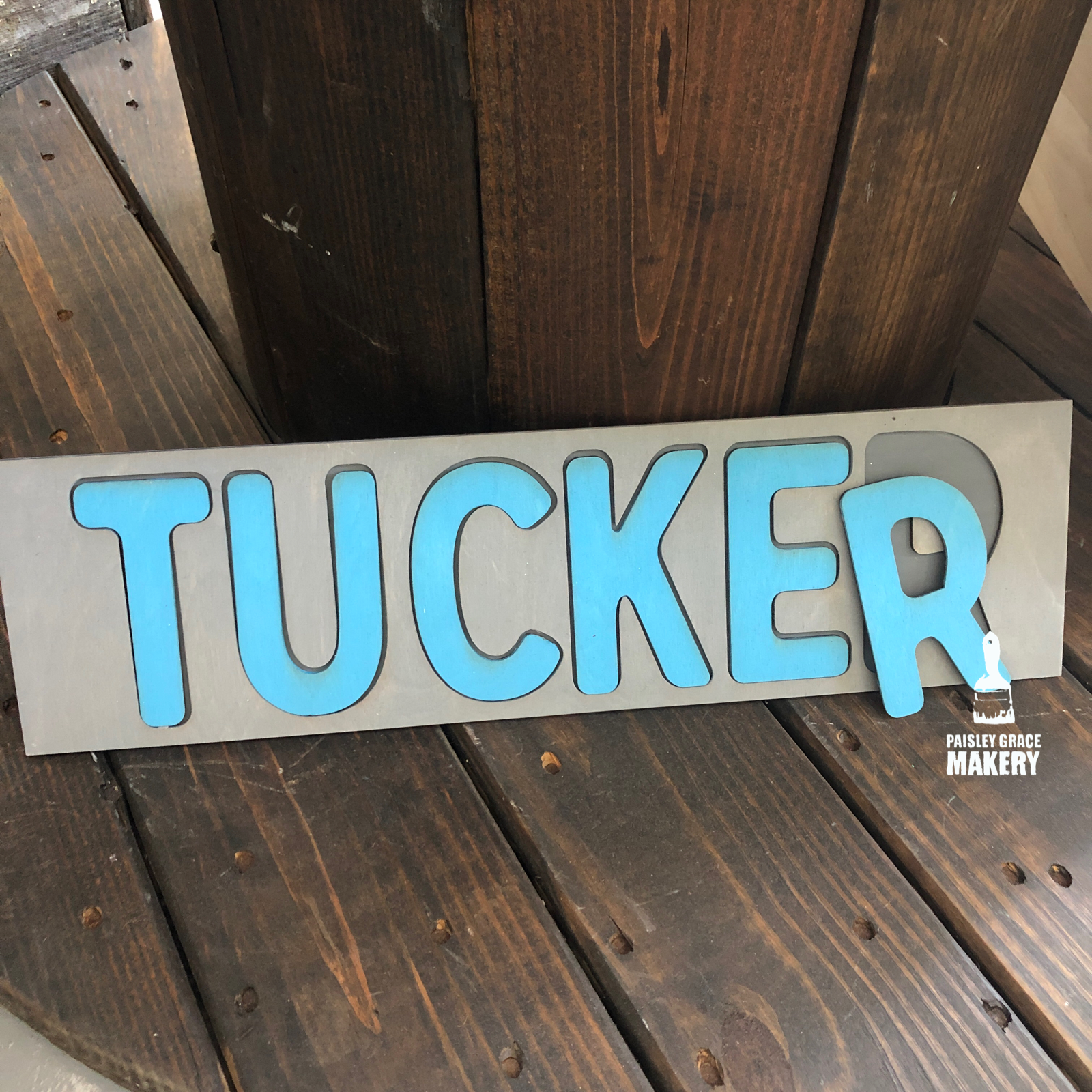 NAME PUZZLE: 3D Sign Design - Paisley Grace Makery