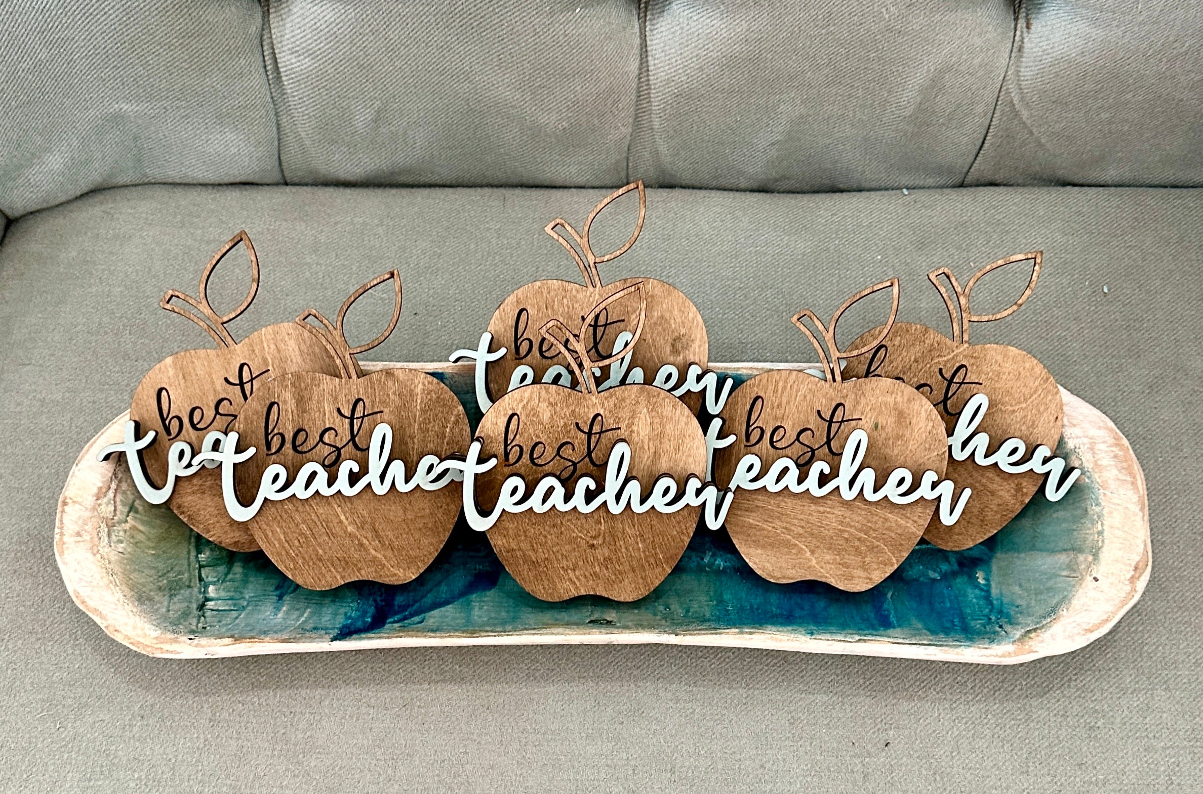 Painted - 3D Best Teacher Gift Card Holder