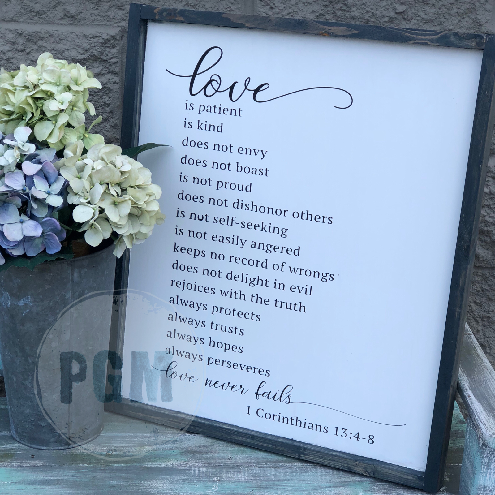 Love Is Patient (1 Cor 13): SIGNATURE CHOICE - Paisley Grace Makery