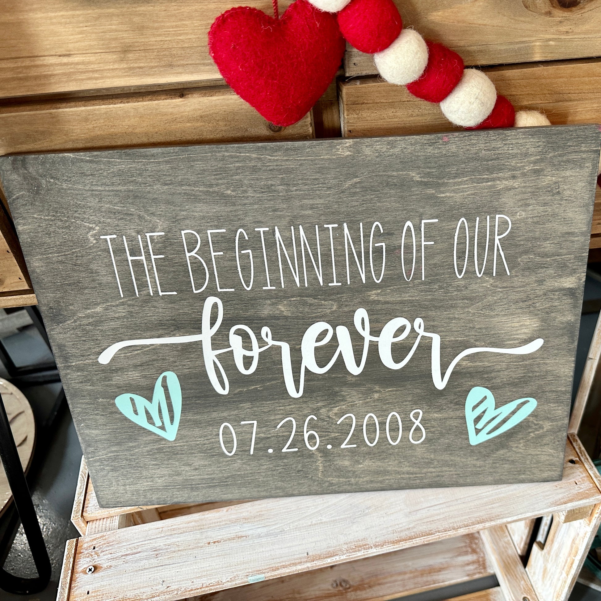 The Beginning Of Our Forever (Personalized): Signature Design - Paisley Grace Makery