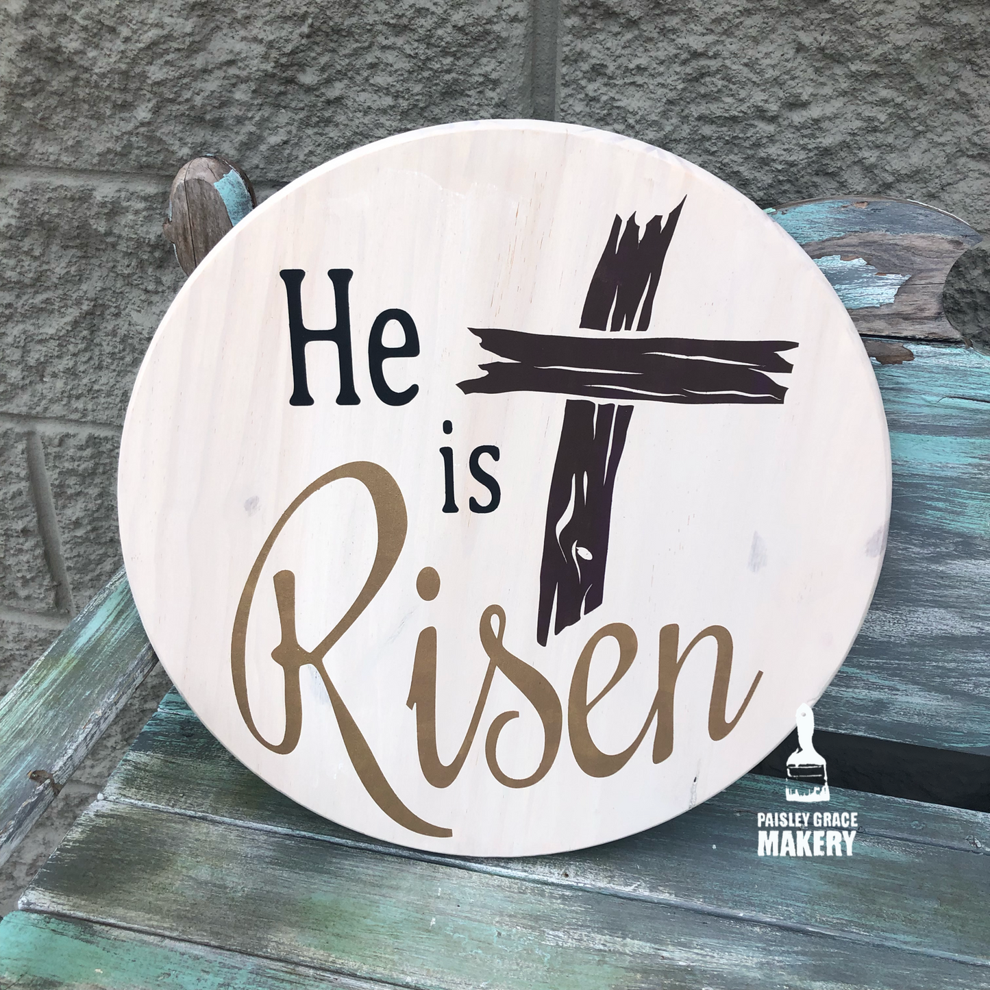 HE IS RISEN: ROUND DESIGN - Paisley Grace Makery