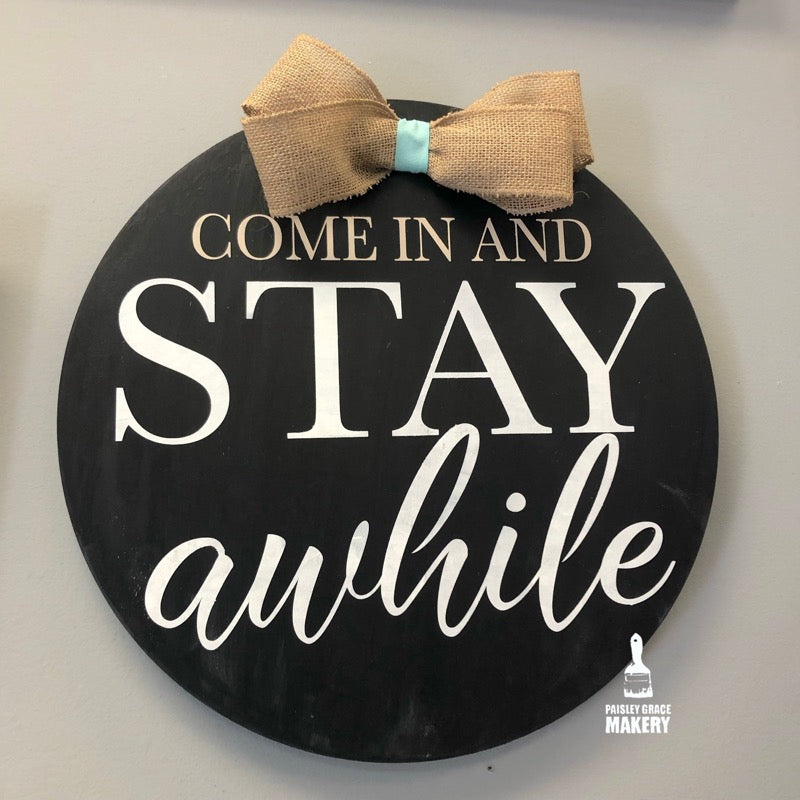 Come In And Stay Awhile: ROUND DESIGN - Paisley Grace Makery